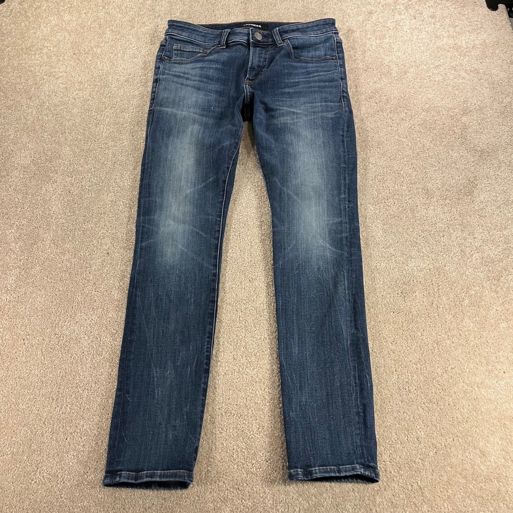 Express Skinny Jeans Mens 29x30 Blue Hyper Stretch Medium Wash Denim